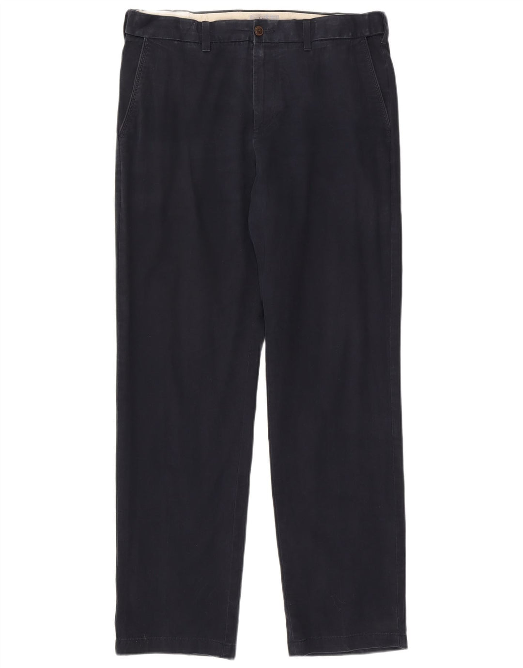Marks & Spencer Pantalon Chino Regular Homme W36 L33 Bleu Marine Coton