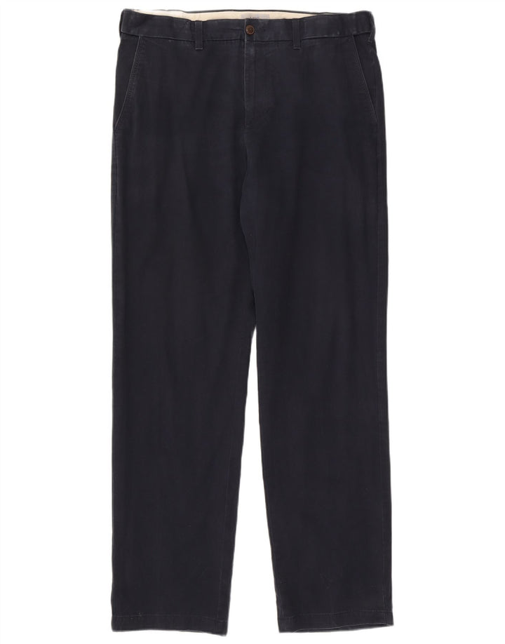 Marks & Spencer Pantalon Chino Regular Homme W36 L33 Bleu Marine Coton