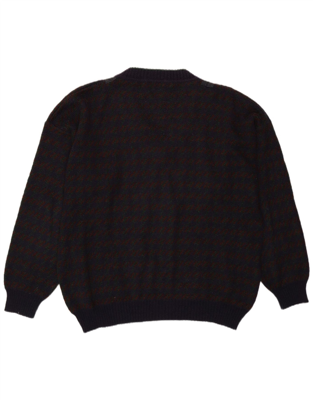 vintage Homme Col V Pull Pull XL Violet Check