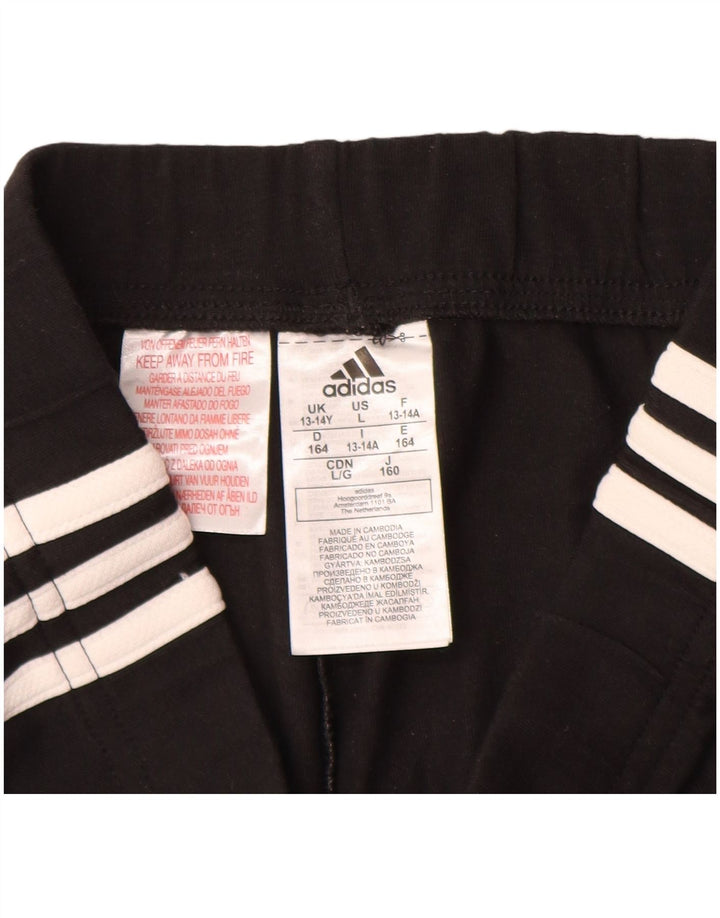 ADIDAS Pantalon de survêtement fille 13-14 ans noir coton