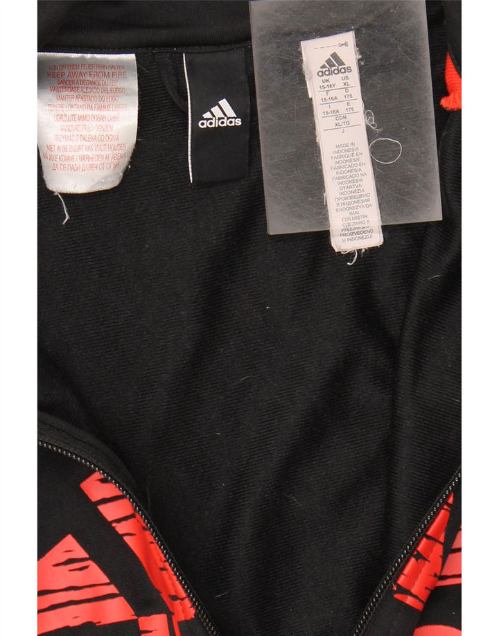 Adidas Veste de survêtement graphique fille 15-16 ans Noir Polyester