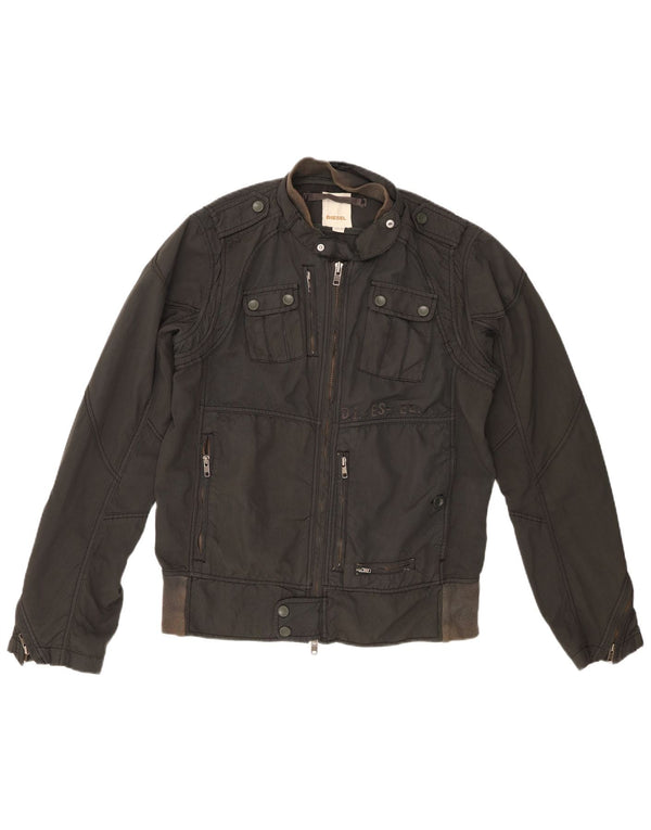 Diesel Veste Militaire Femme UK 18 XL Nylon Noir