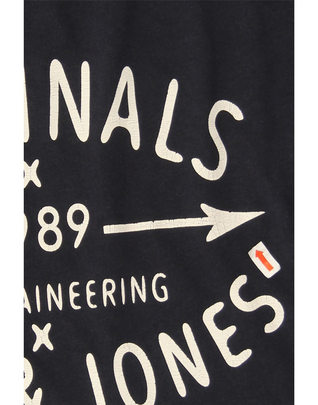 Jack & Jones Haut Graphique à Manches Longues Homme Bleu Marine Moyen Coton