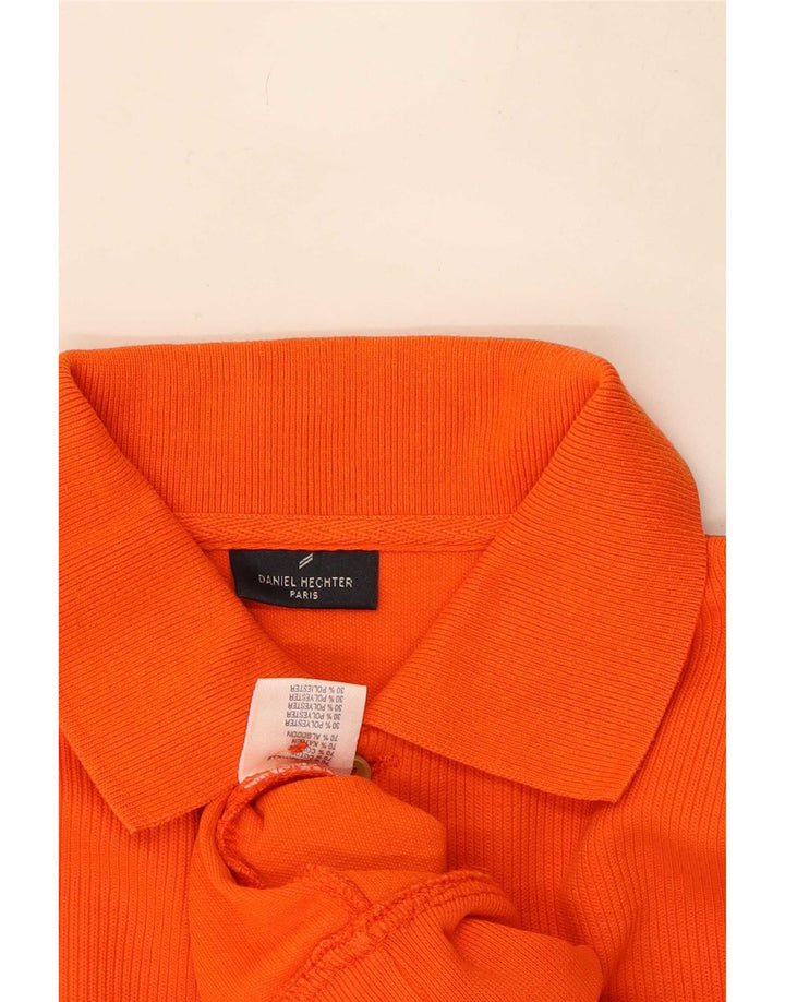 Daniel Hechter Pull col polo pour homme IT 50 Orange moyen Coton