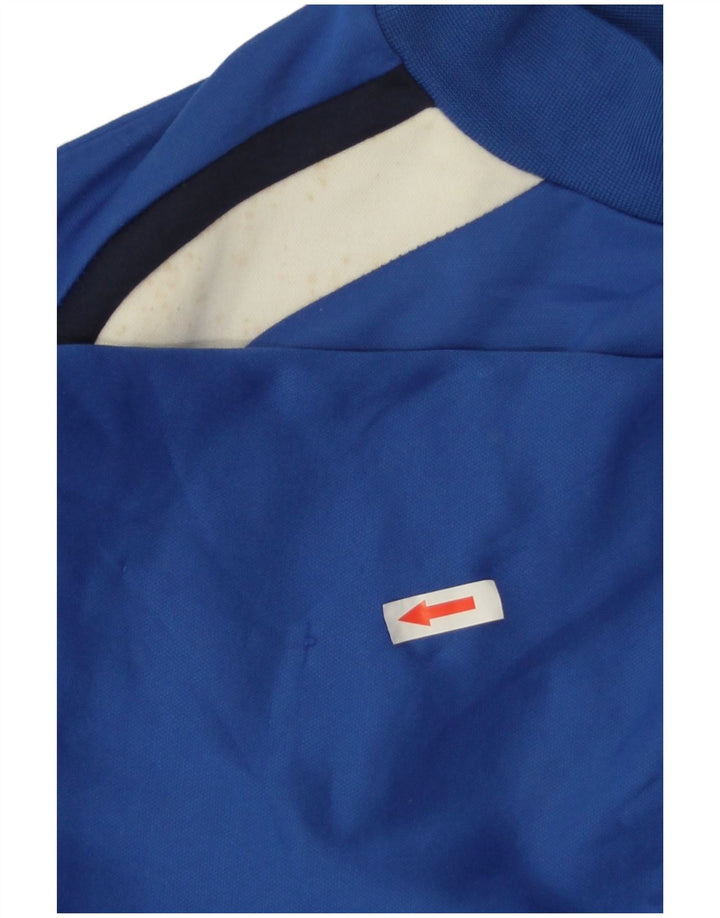 Diadora Sweat-shirt pour homme en polyester color block Small Bleu