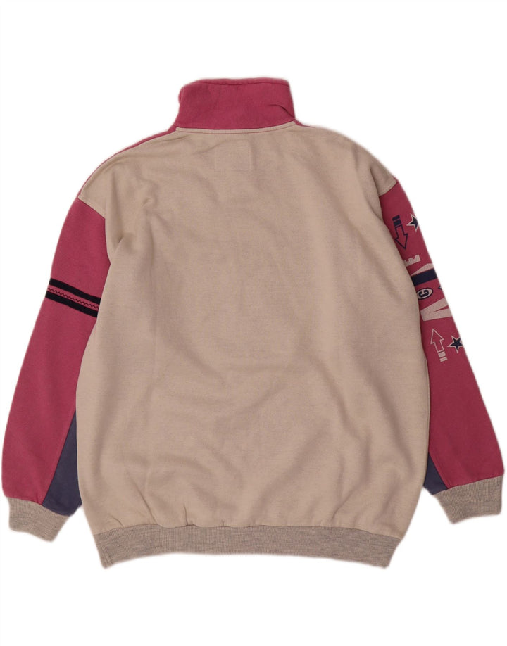 United Sweat-Shirt Graphique Homme Blanc cassé Colorblock