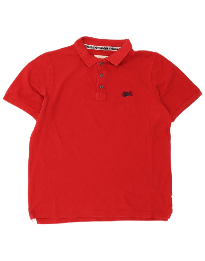 Saltrock Polo Homme Rouge Moyen Coton