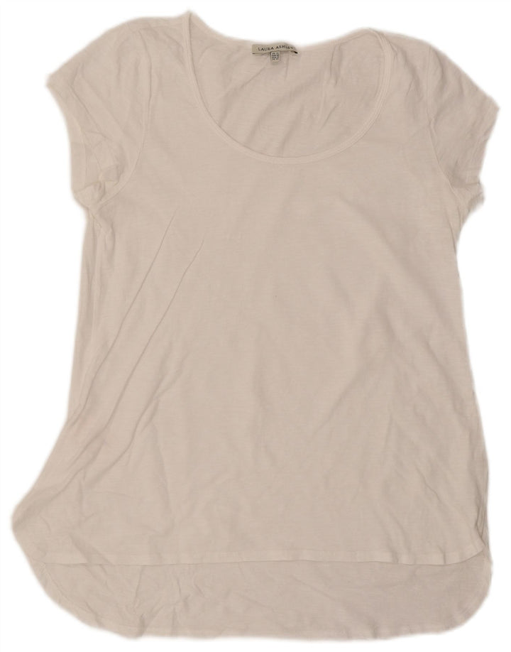 Laura Ashley Tunique pour femme UK 14 Grand coton blanc