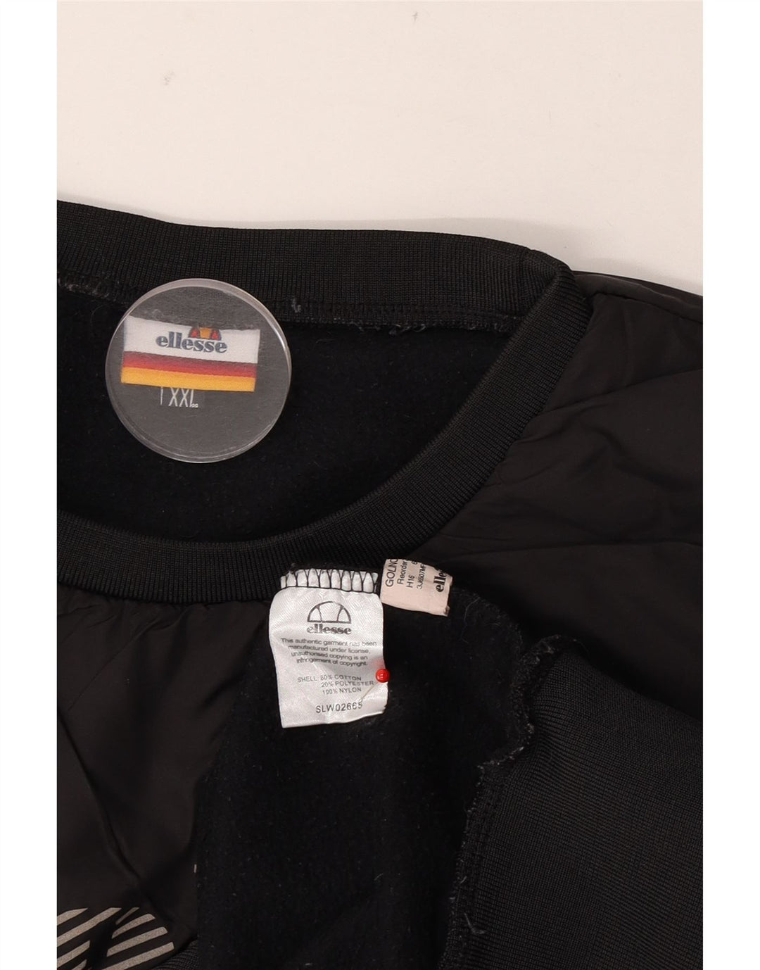 Ellesse Sweat-shirt graphique pour homme 2XL Gris Coton