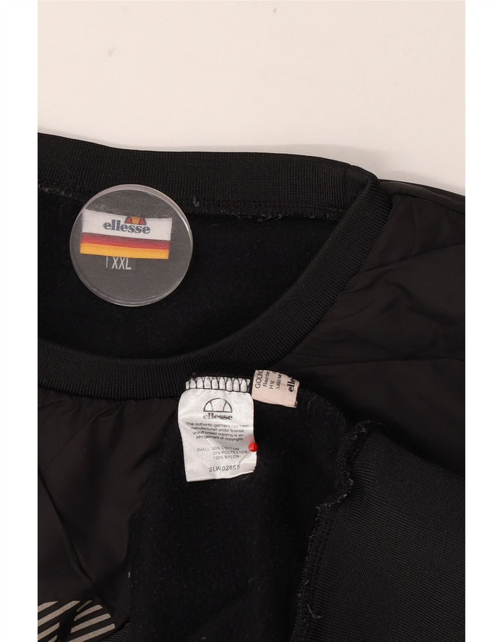 Ellesse Sweat-shirt graphique pour homme 2XL Gris Coton