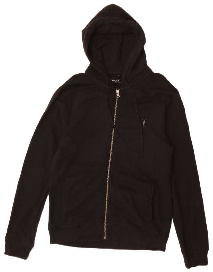 All Saints Pull à Capuche Zippé Homme Coton Noir Moyen
