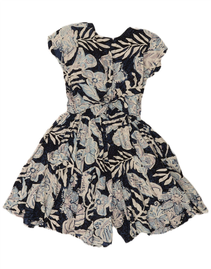 MISS JOY Combishort Femme EU 38 XS Bleu Floral