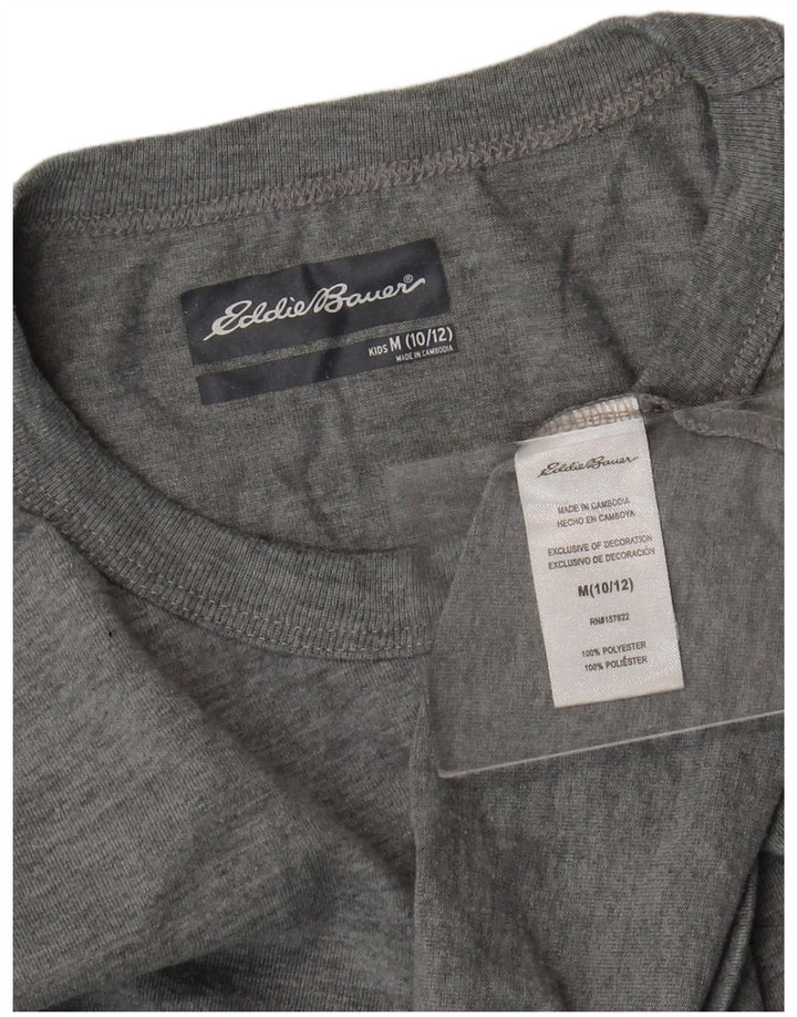Eddie Bauer T-Shirt Garçon 10-11 Ans Gris Moyen Polyester