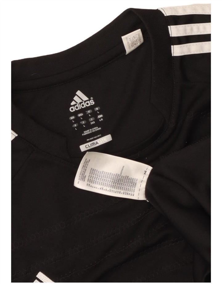 Adidas Hommes Climalite T-Shirt Haut Grand Noir Polyester