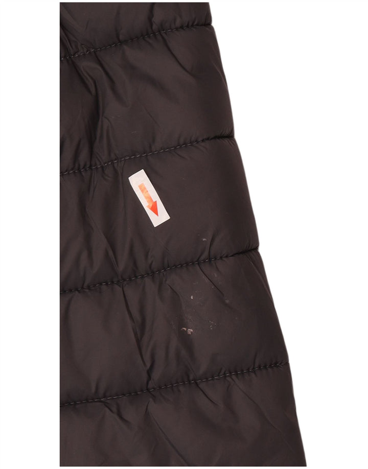 Superdry Veste rembourrée pour femme UK 16 Large Gris Nylon