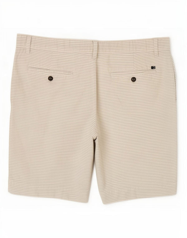 Marks & Spencer Short chino pour homme W36 en coton à fines rayures blanches