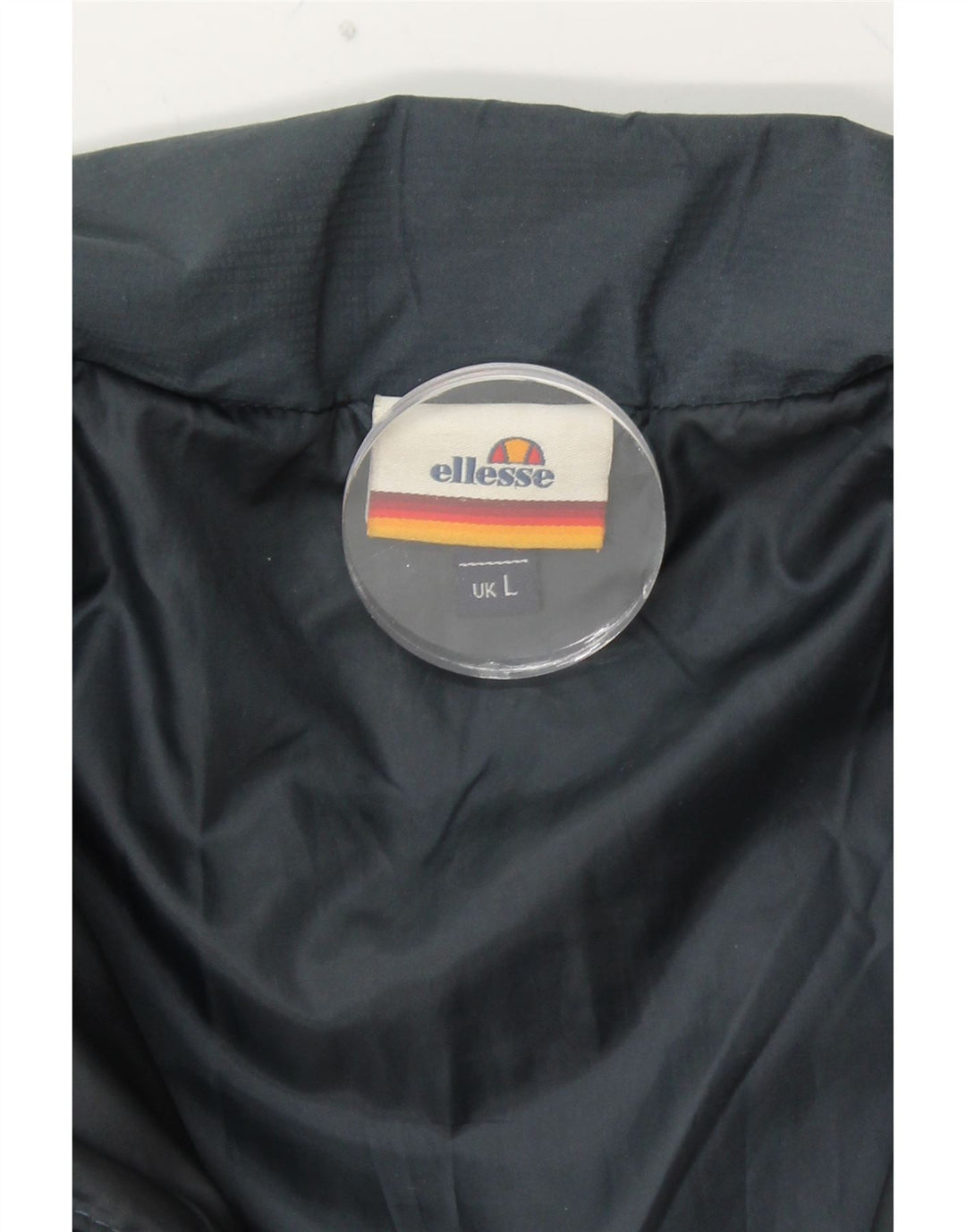 ELLESSE Veste matelassée pour femme UK 16 Large Bleu Marine Polyester