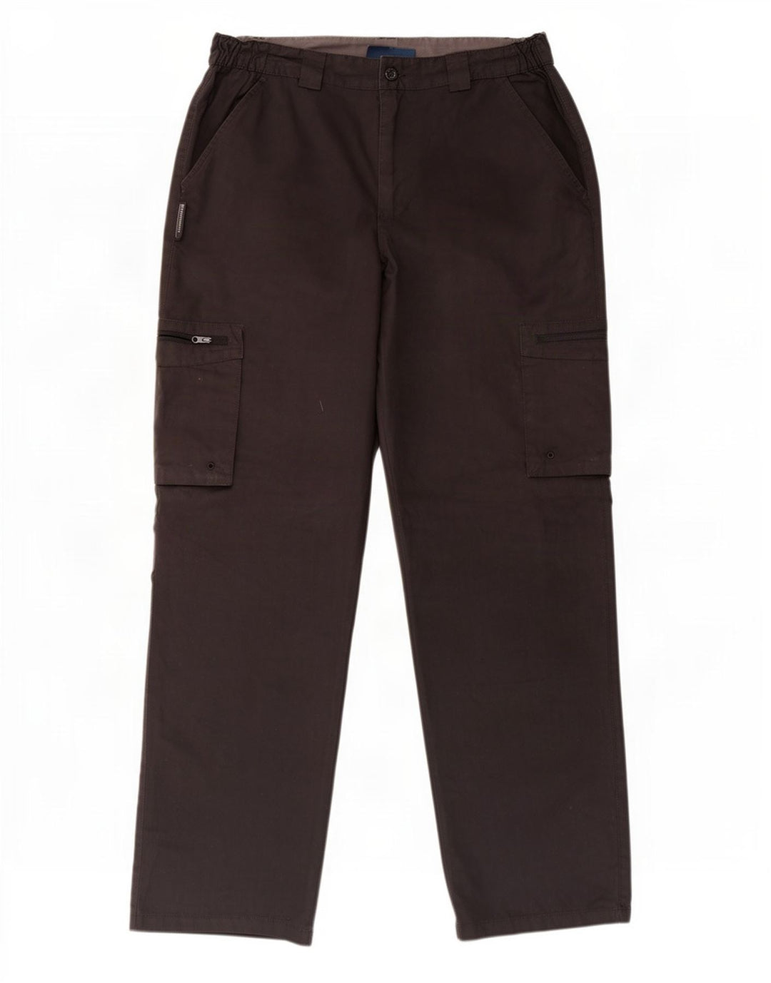 Mountain Warehouse Pantalon cargo droit pour homme W32 L30 Noir Polyester