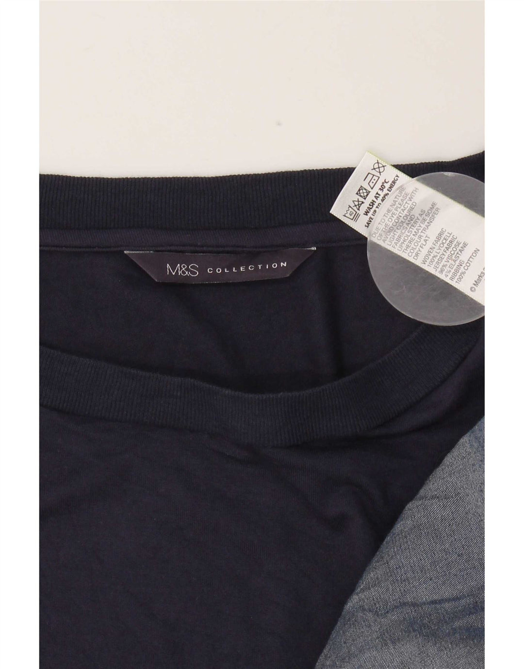 Marks & Spencer Robe basique pour femme UK 12 Bleu marine moyen Lyocell
