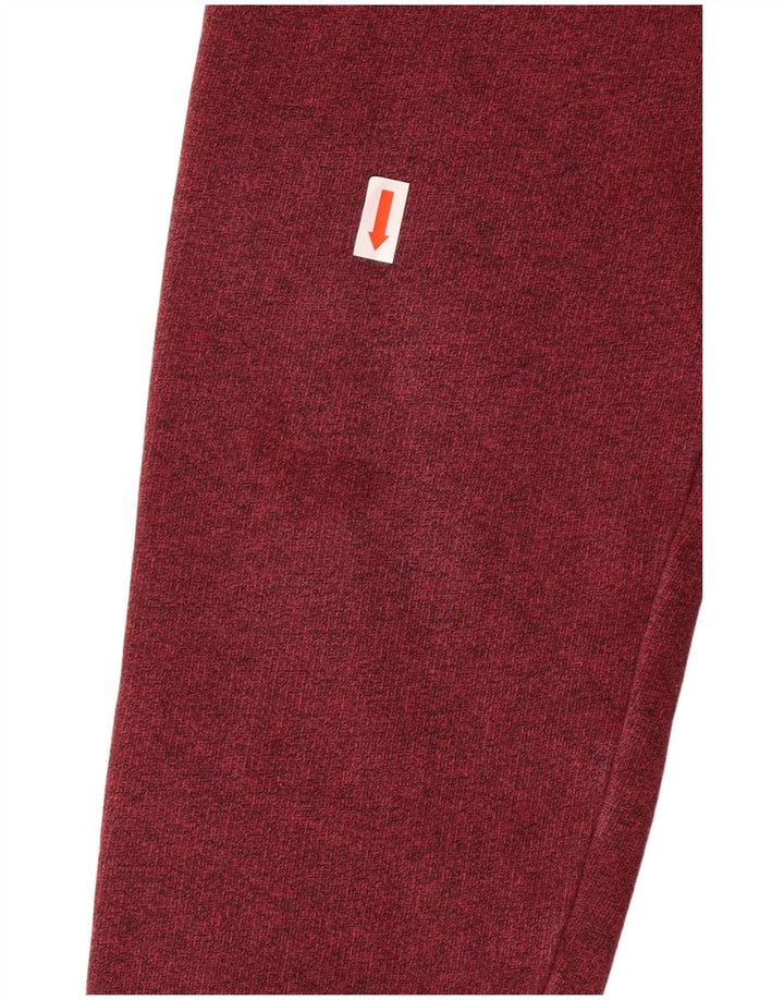 JACK WILLS Pull à capuche graphique pour homme Petit coton moucheté bordeaux