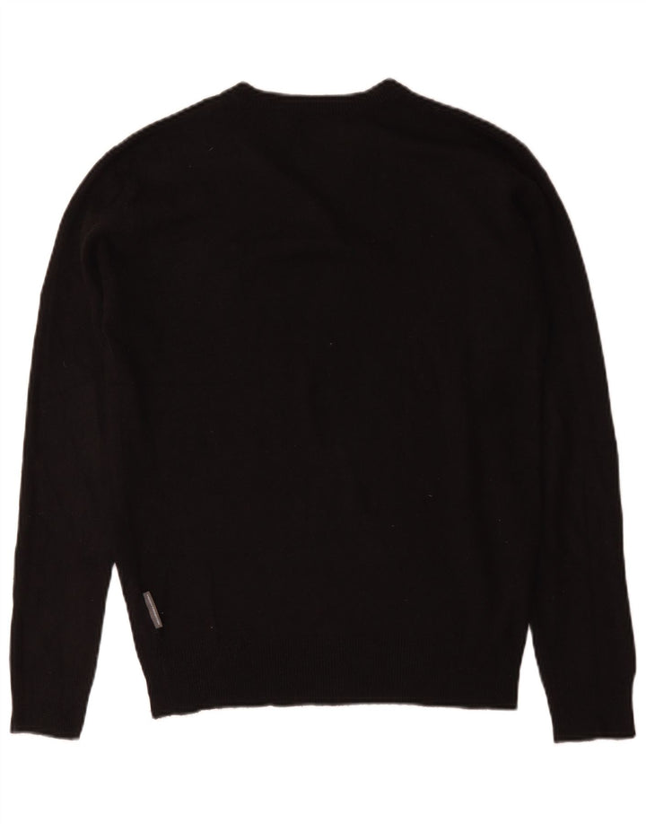 French Connection Pull Col V Homme Petit Noir Acrylique