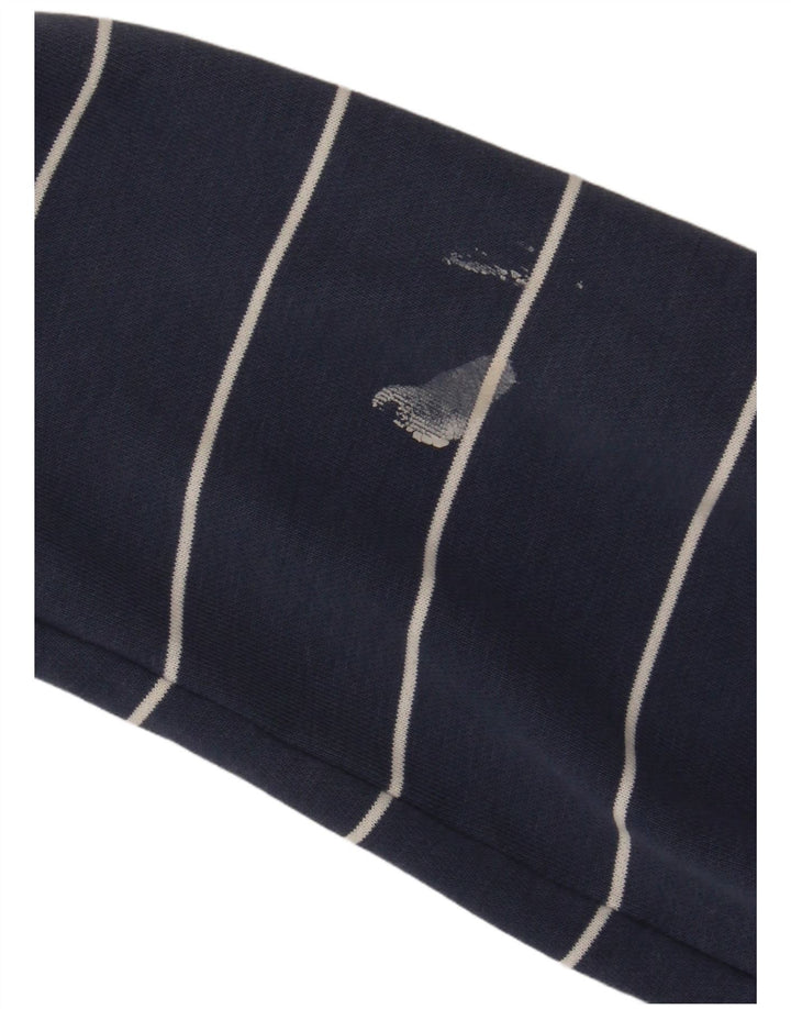 Puma Pull à capuche pour homme Large Bleu marine rayé