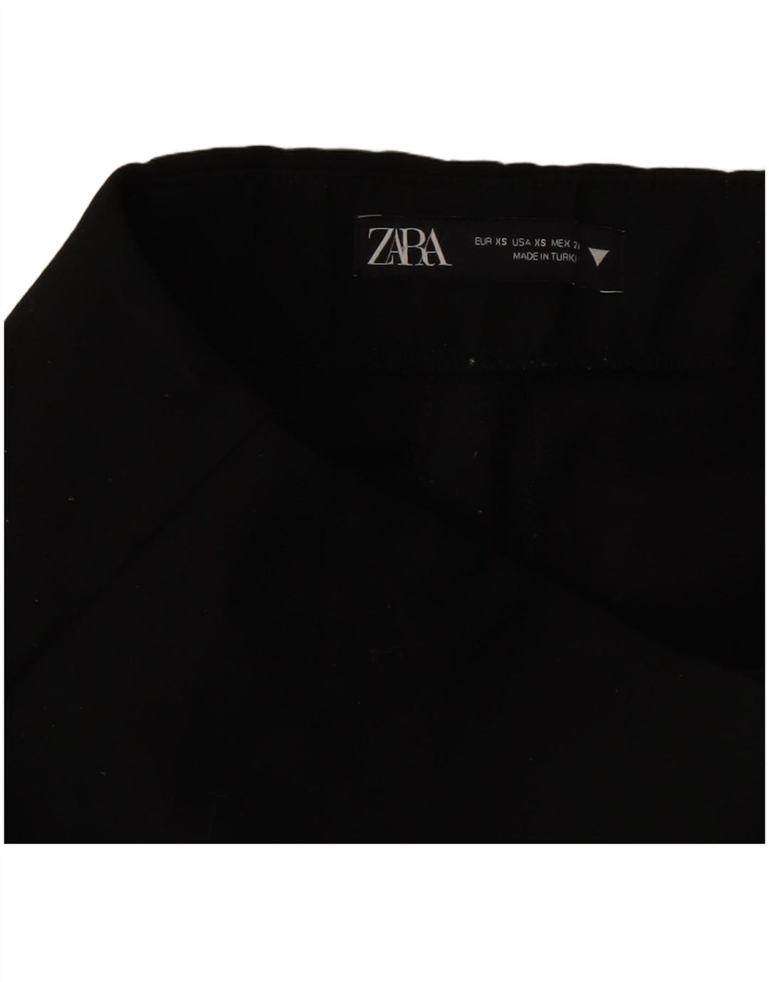Pantalon chaud Zara Femme XS W24 Noir Polyester