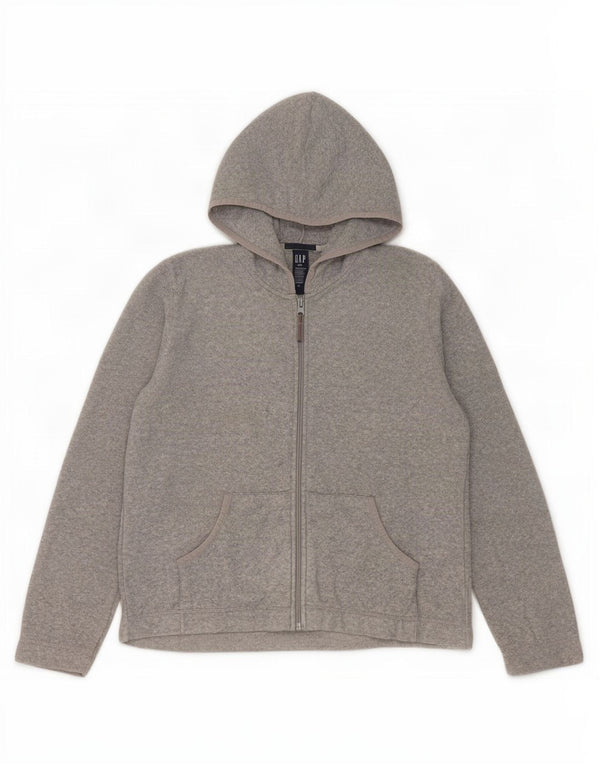 Gap Veste polaire surdimensionnée à capuche pour femme UK 10 Small Gris Polyester