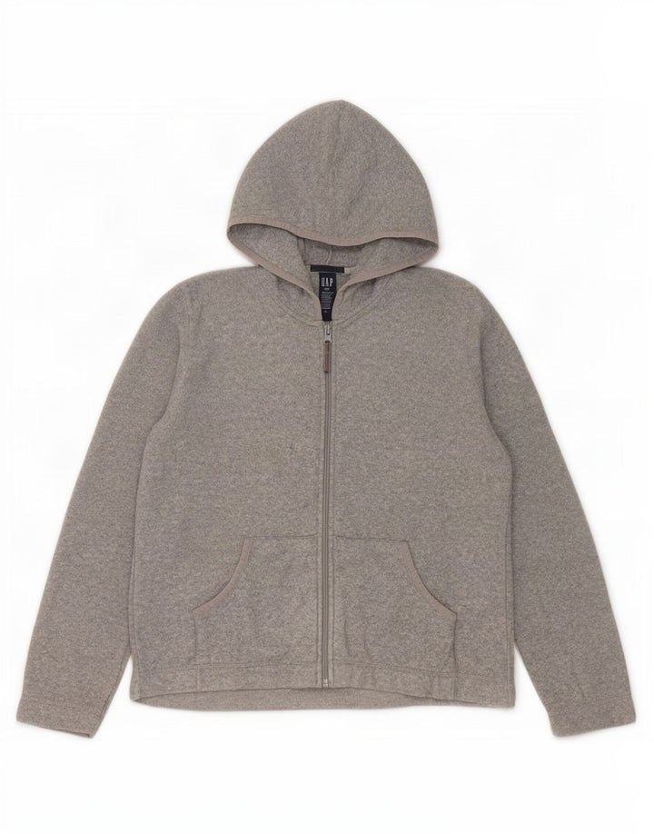 Gap Veste polaire surdimensionnée à capuche pour femme UK 10 Small Gris Polyester