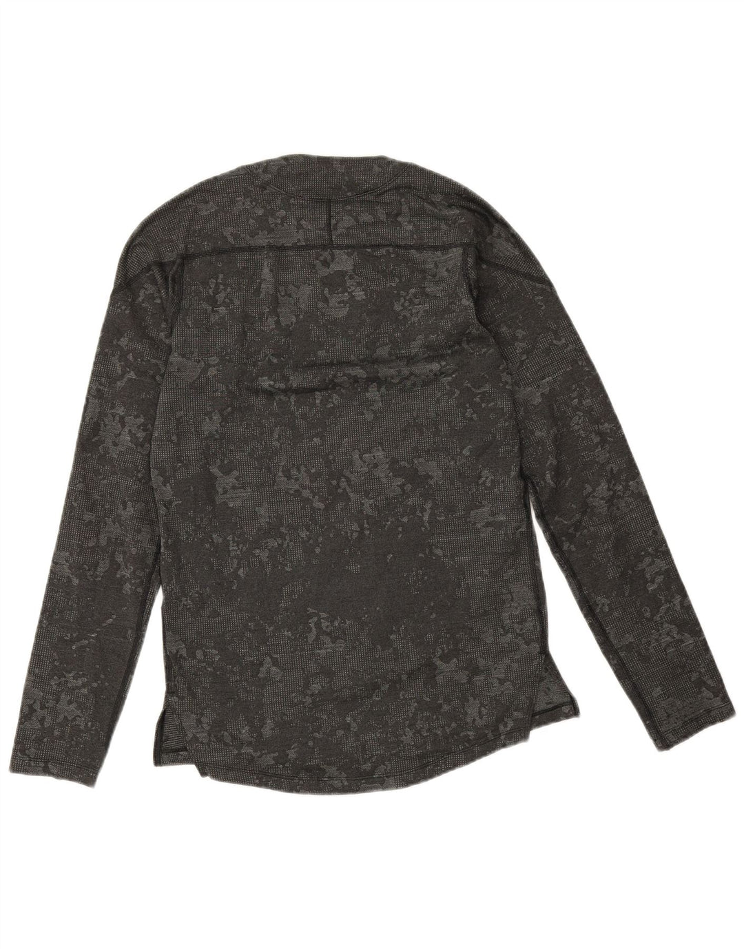 Nike Hommes Dri Fit Slim Fit Haut à manches longues Petit Gris Camouflage Polyester