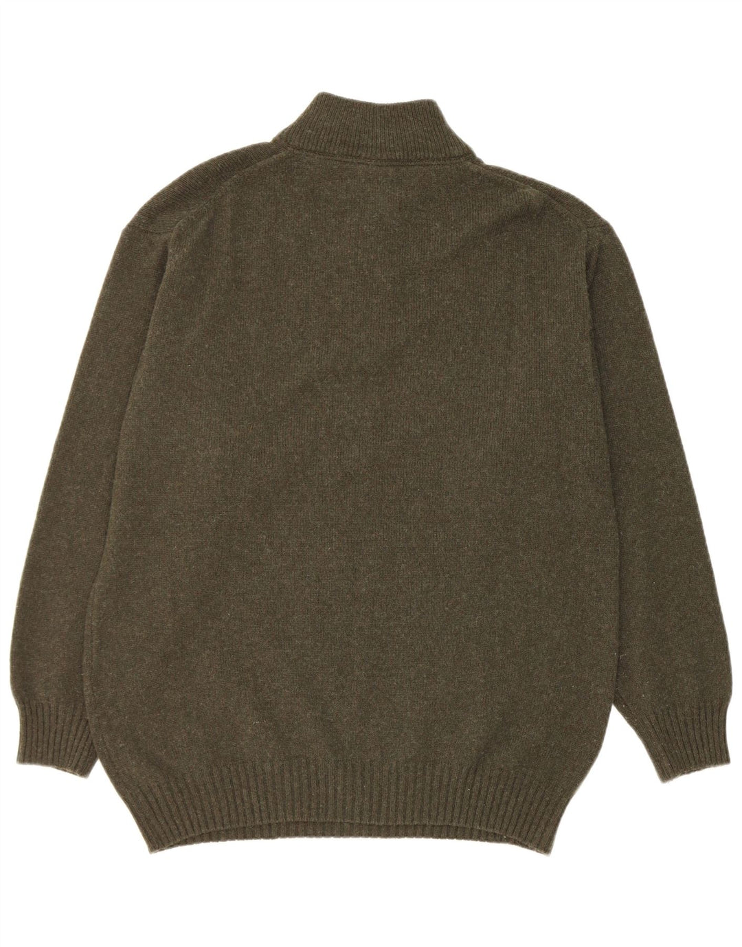 Murphy & Nye Pull à col zippé pour homme XL en laine verte