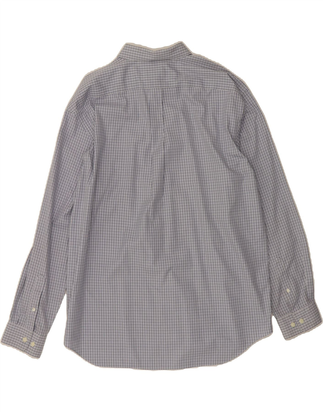 EDDIE BAUER Mens Shirt XL Blue Check Cotton Vintage Eddie Bauer and Second-Hand Eddie Bauer from Messina Hembry 