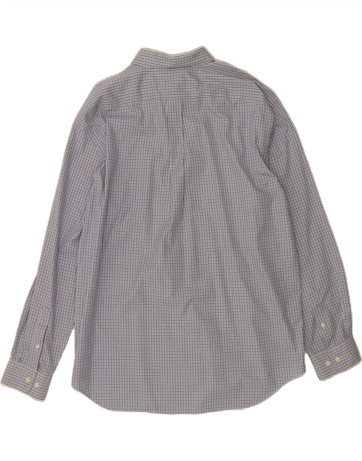 EDDIE BAUER Mens Shirt XL Blue Check Cotton Vintage Eddie Bauer and Second-Hand Eddie Bauer from Messina Hembry 
