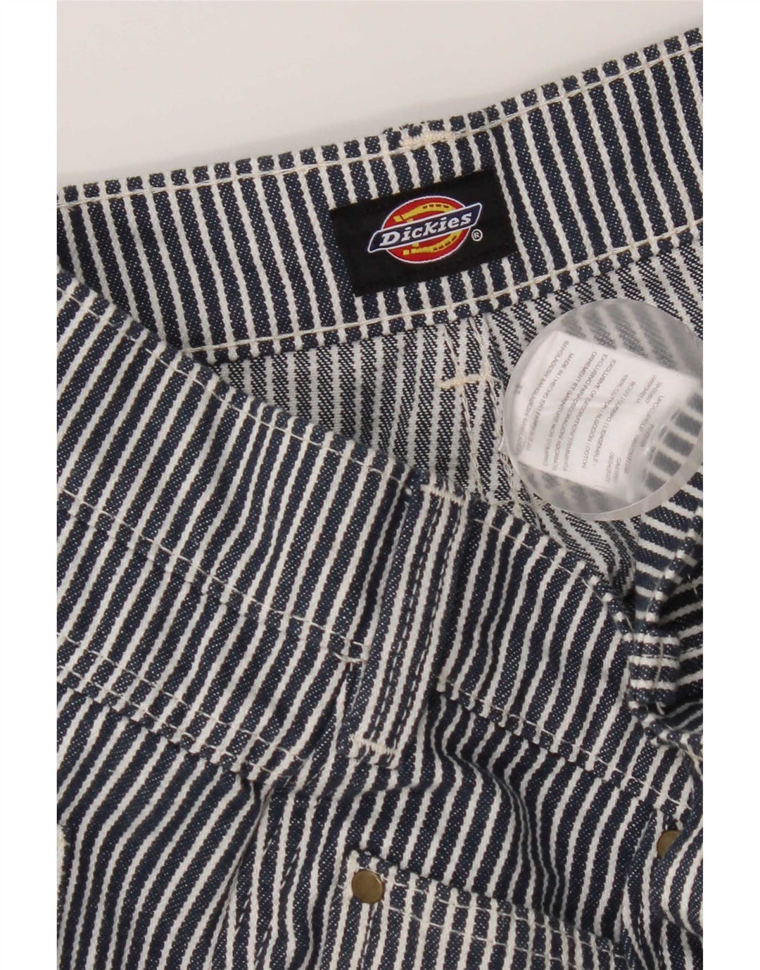 Dickies Short Cargo Homme W34 Grand Coton Rayé Bleu Marine