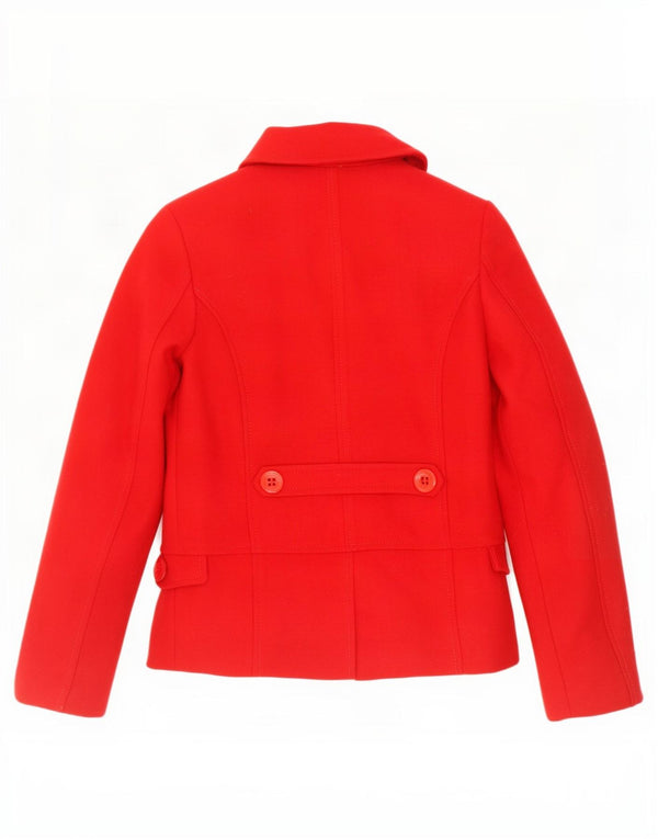 Benetton Caban Fille 11-12 ans 2XL Rouge Laine