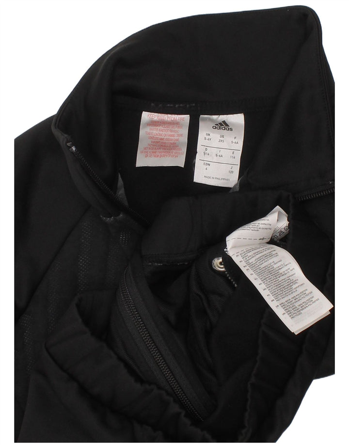 Adidas Veste de survêtement graphique pour garçon 5-6 ans Noir Géométrique