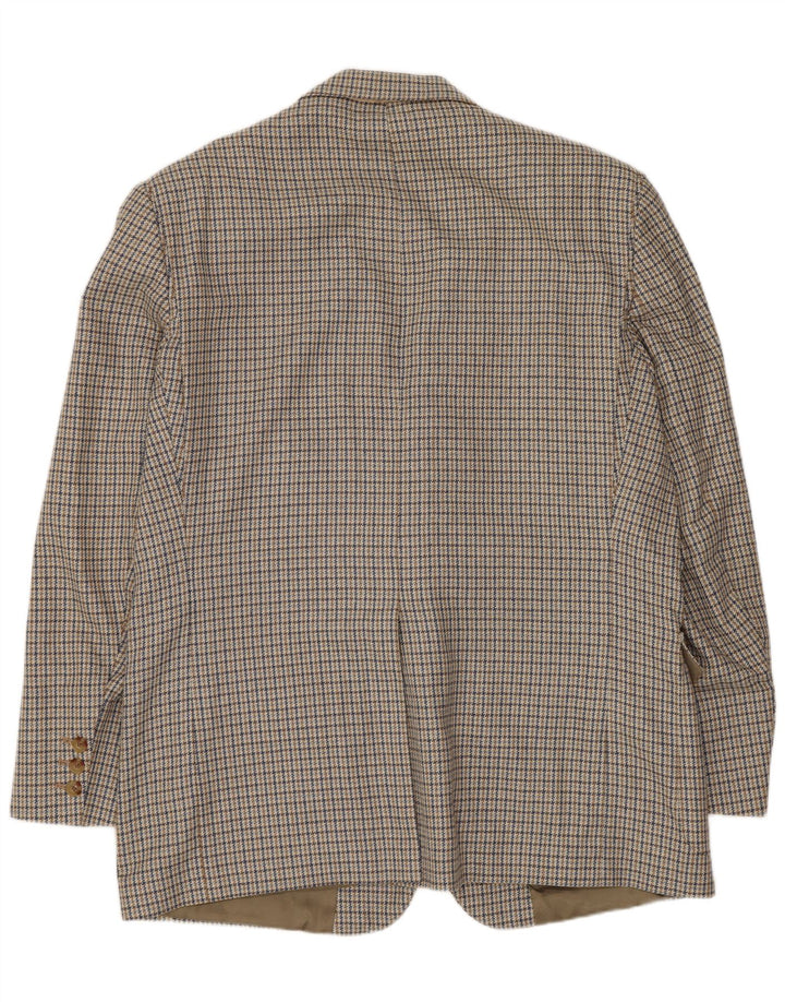 Orvis Veste Blazer 2 Boutons Homme UK 44 2XL Beige Pied-de-Poule