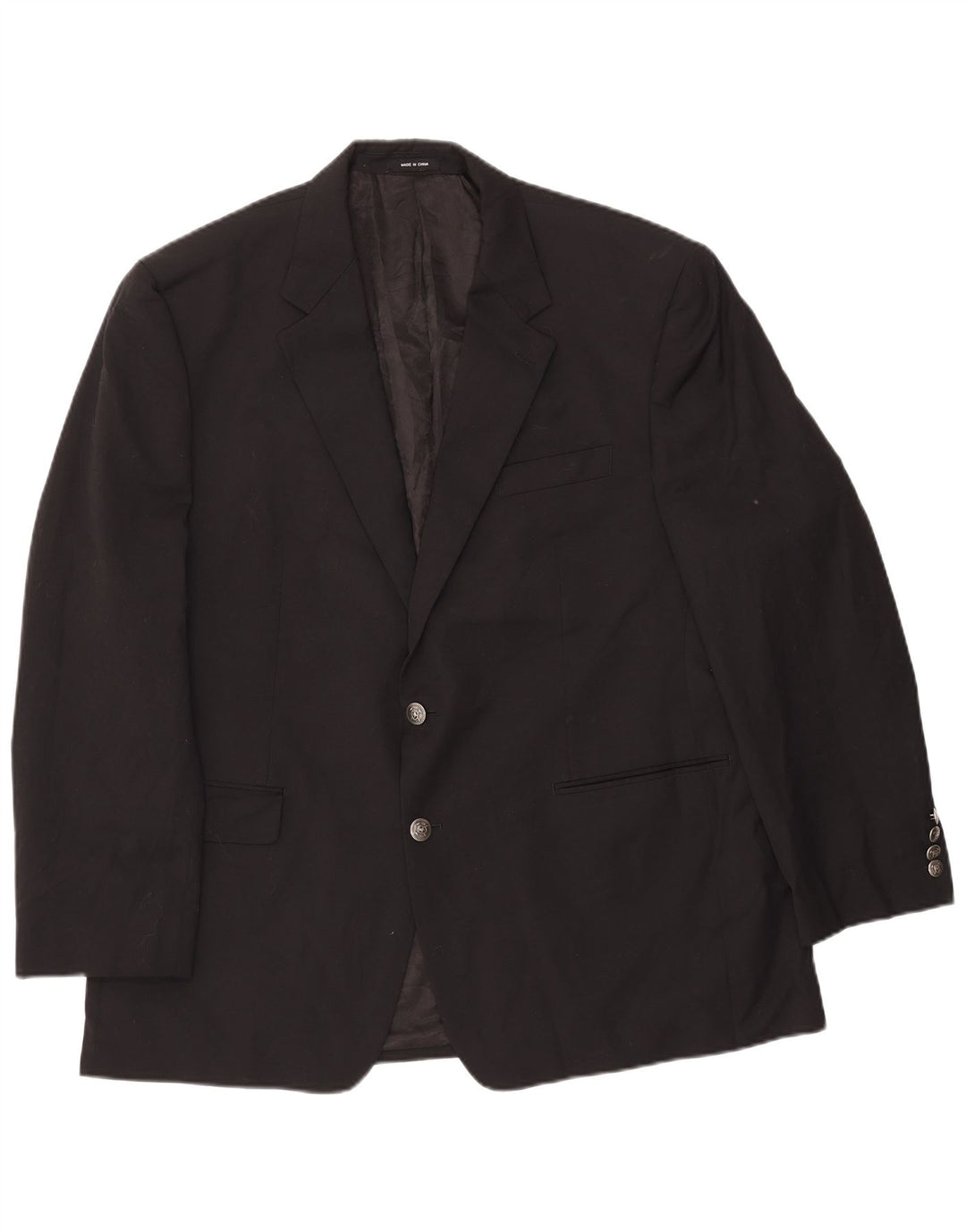 Ralph Lauren Veste blazer à 2 boutons pour homme UK 46 2XL Laine noire