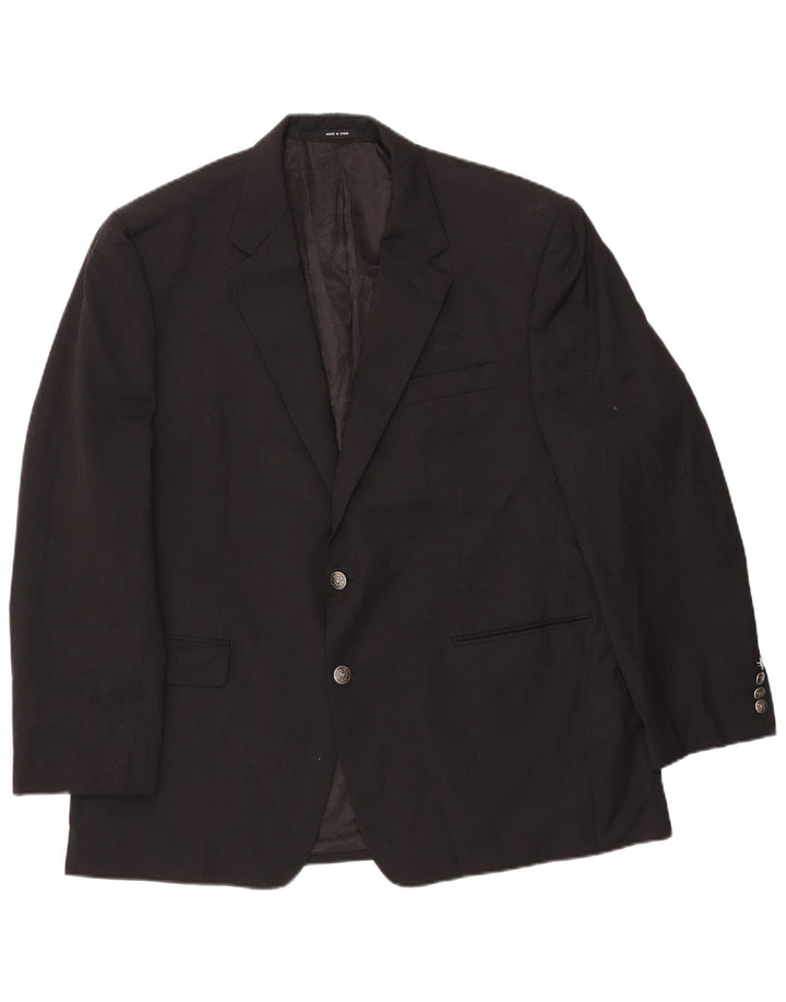 Ralph Lauren Veste blazer à 2 boutons pour homme UK 46 2XL Laine noire