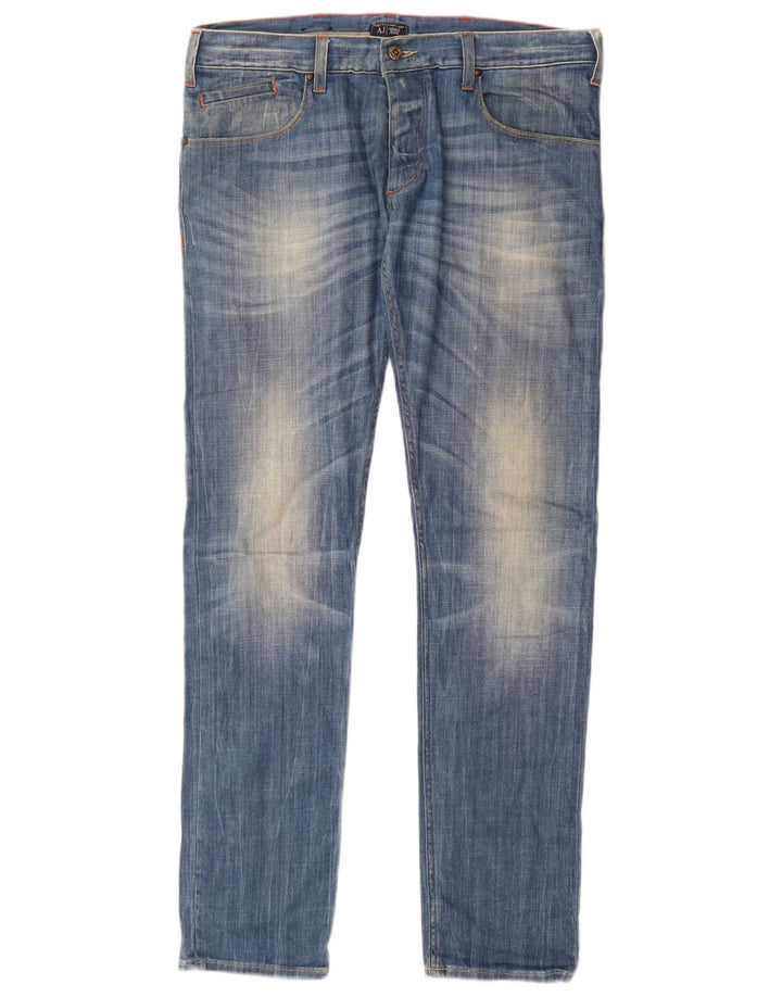 ARMANI Jean Slim Femme W32 L34 Bleu Coton