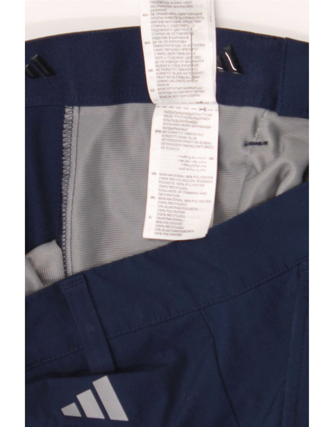 Adidas Pantalon Chino Slim Homme W28 L34 Bleu Marine Polyester