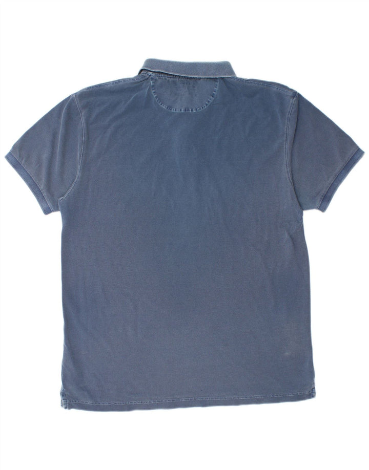 GANT Polo Homme XL Bleu Coton