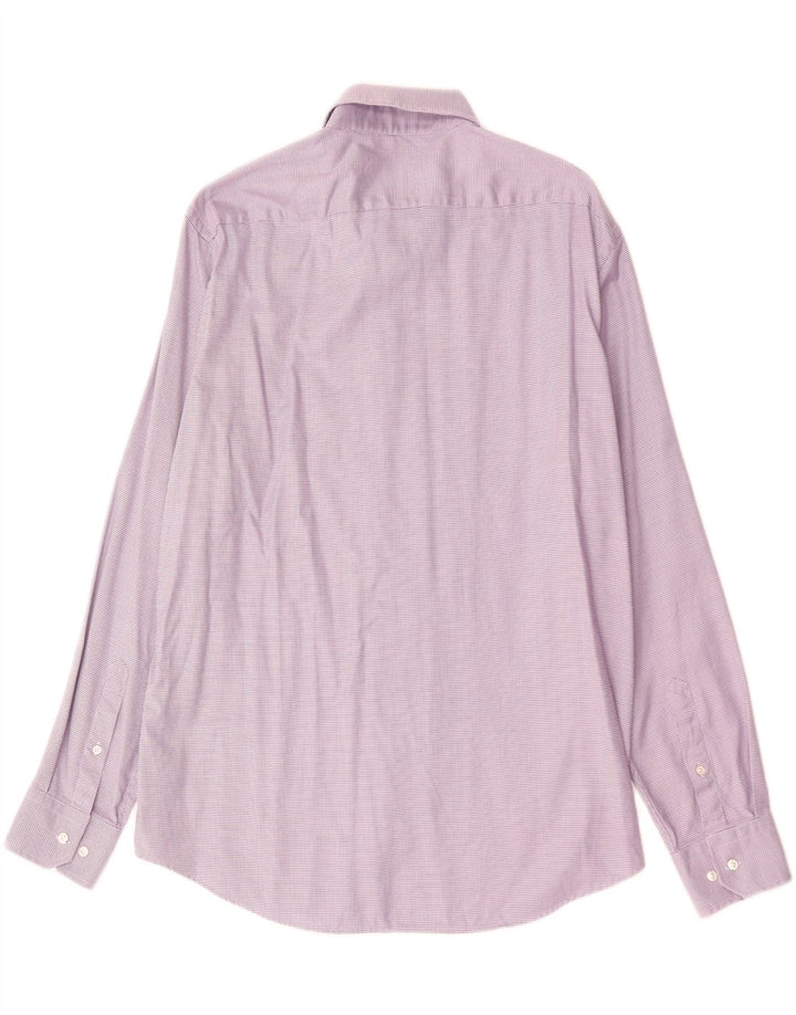 Hugo Boss Chemise Regular Fit Homme Taille 44 XL Violet Coton