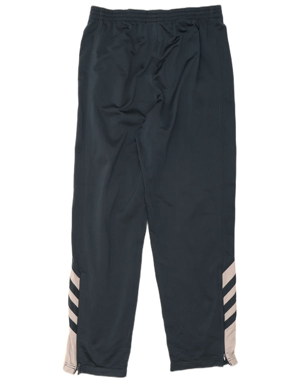 Adidas Pantalon de survêtement pour homme UK 42/44 Large Bleu marine Colourblock