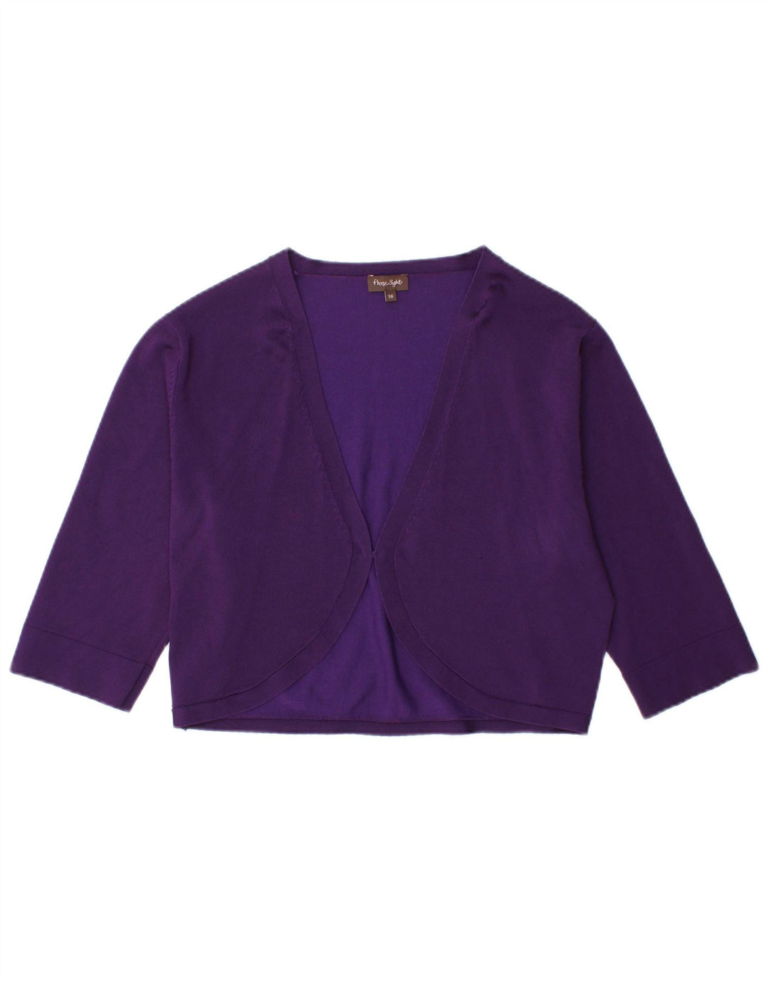 PHASE EIGHT Boléro Cardigan Pull UK 16 Large Violet Viscose