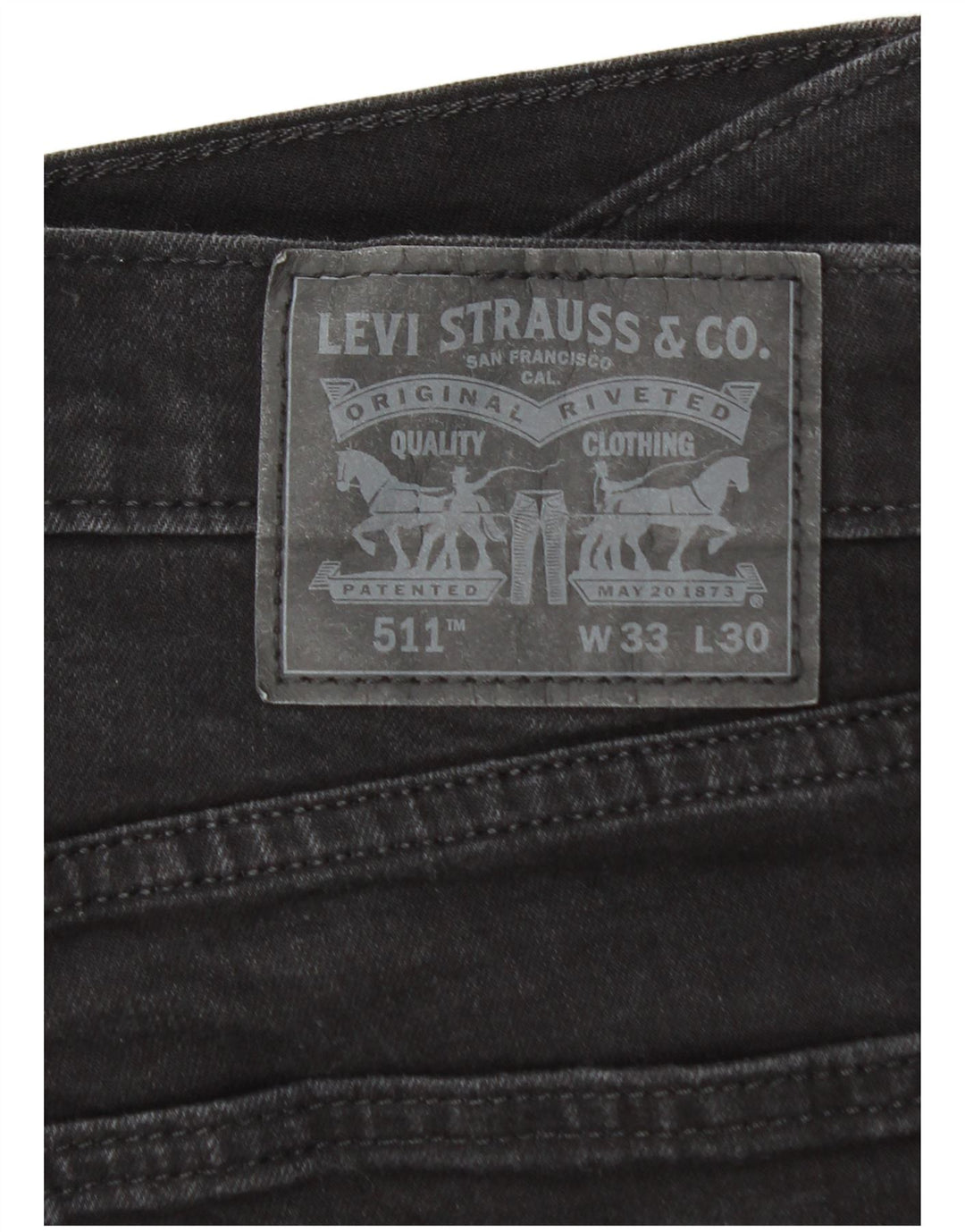 Levi's Jean Slim 511 Homme W33 L26 Noir Coton
