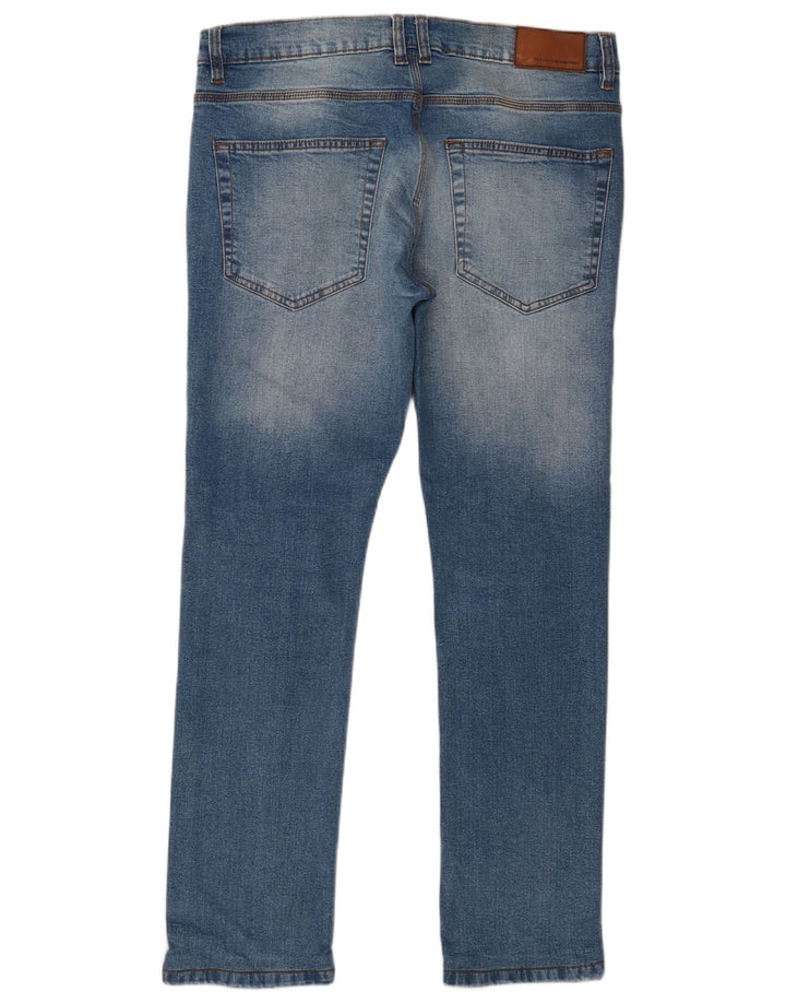 French Connection Jean Slim Homme W36 L32 Bleu Coton