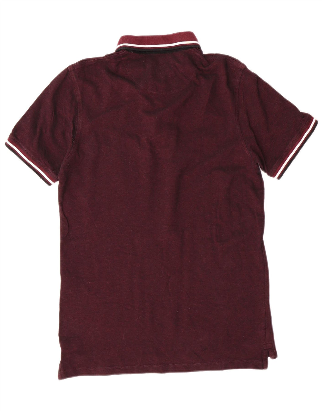 Jack & Jones Polo à manches courtes pour homme en coton bordeaux moyen classique