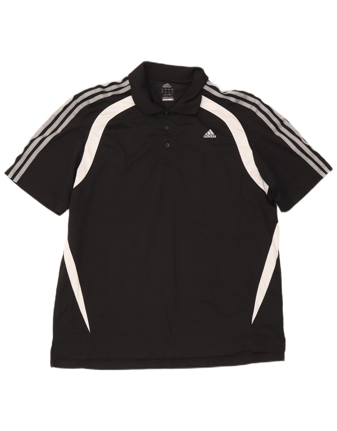 Adidas Homme Climalite Polo XL Noir Colorblock Polyester