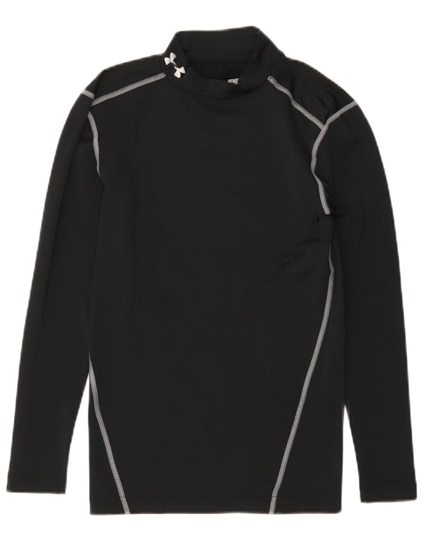 Under Armour Haut de compression graphique à manches longues pour femme UK 8 Small Noir